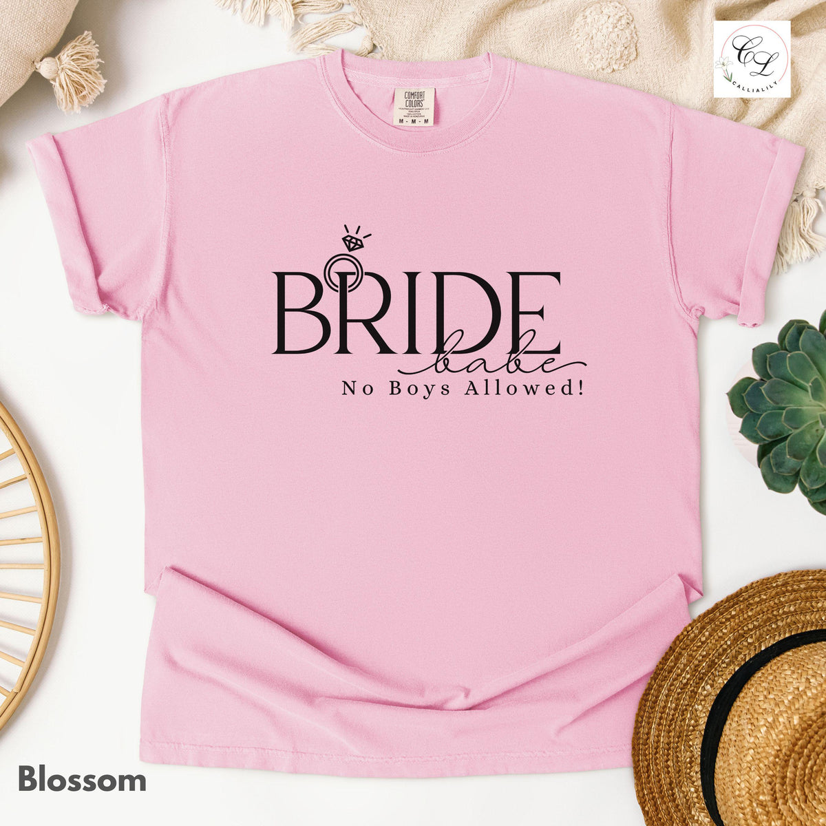 Bride Babe, No Boys Allowed | Bridal Humor Tee