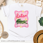 Later Alligator Graphic Tee | Coquette Oversized Shirt | Cute Preppy T-Shirt | Trendy Aesthetic Tee | Casual Streetwear Top for Women