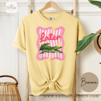 Later Alligator Graphic Tee | Coquette Oversized Shirt | Cute Preppy T-Shirt | Trendy Aesthetic Tee | Casual Streetwear Top for Women