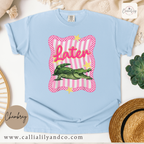 Later Alligator Graphic Tee | Coquette Oversized Shirt | Cute Preppy T-Shirt | Trendy Aesthetic Tee | Casual Streetwear Top for Women