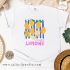 La Vita Al Limone Shirt | Italian Lemon Graphic Tee | Amalfi Coast Summer Shirt | Cute Citrus Vacation Tee