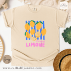 La Vita Al Limone Shirt | Italian Lemon Graphic Tee | Amalfi Coast Summer Shirt | Cute Citrus Vacation Tee
