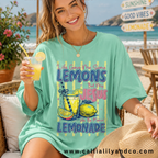 Life Gave Me Some Lemons, but my Jesus He'd be Makin Lemonade | Christian Graphic Tee |  Faith Over Fear Shirt | Summer Christian Shirt
