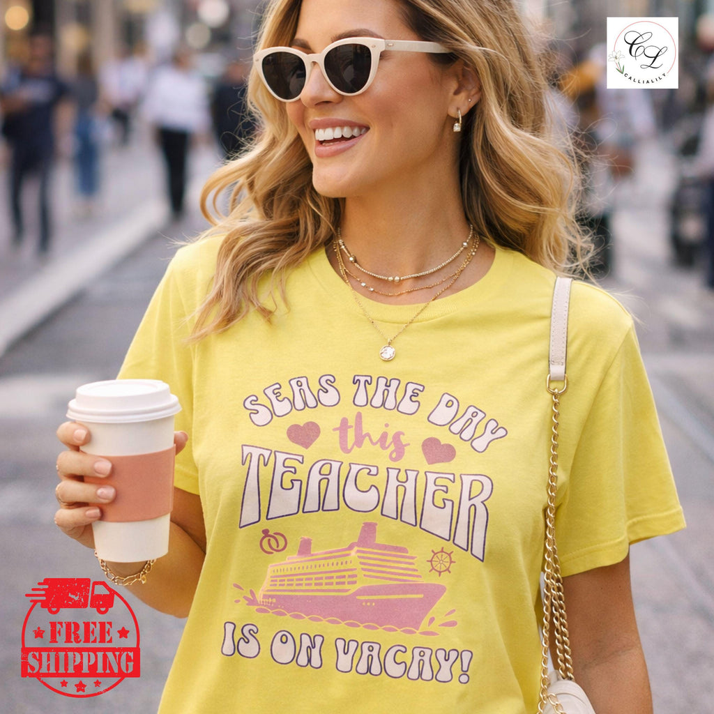 Seas The Day This Teacher Is On Vacay | Teacher Shirt