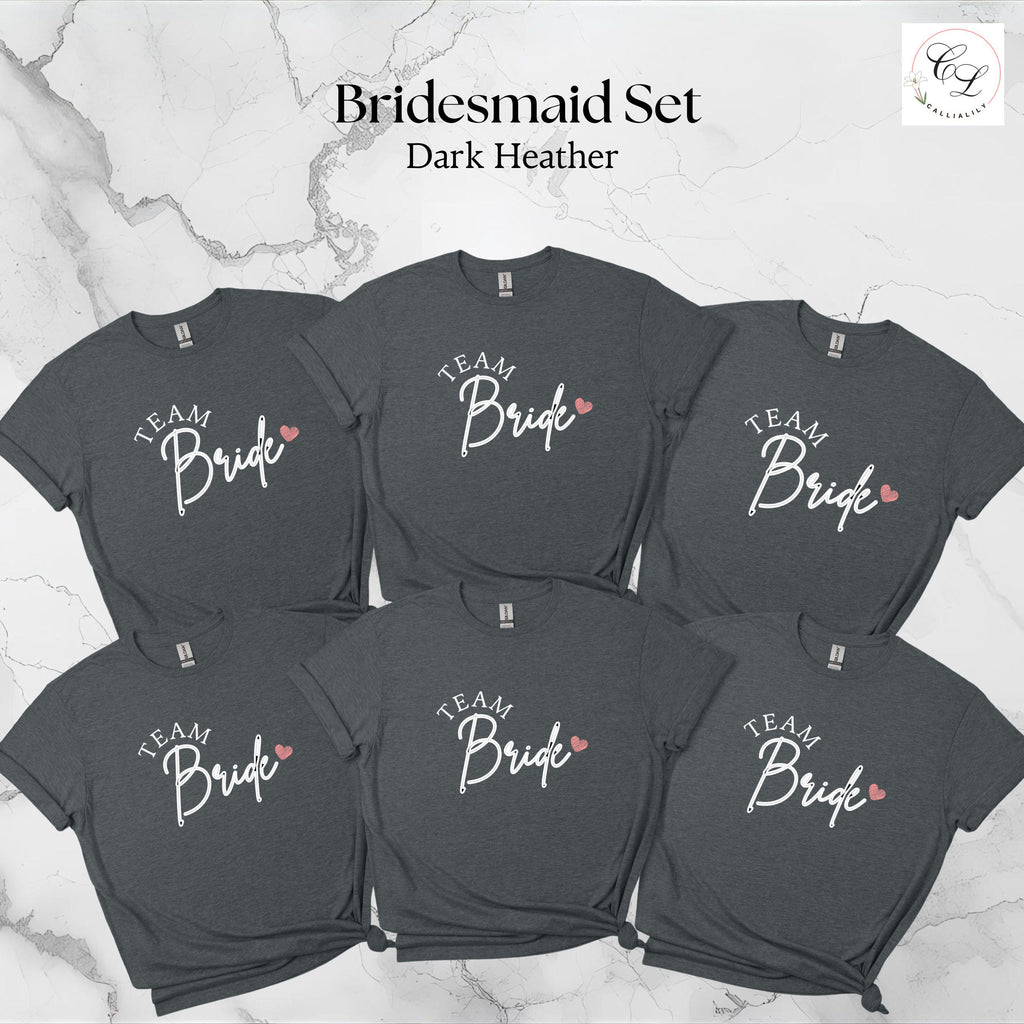 The Bride Script Heart T-Shirt | Bridal Shower Shirt