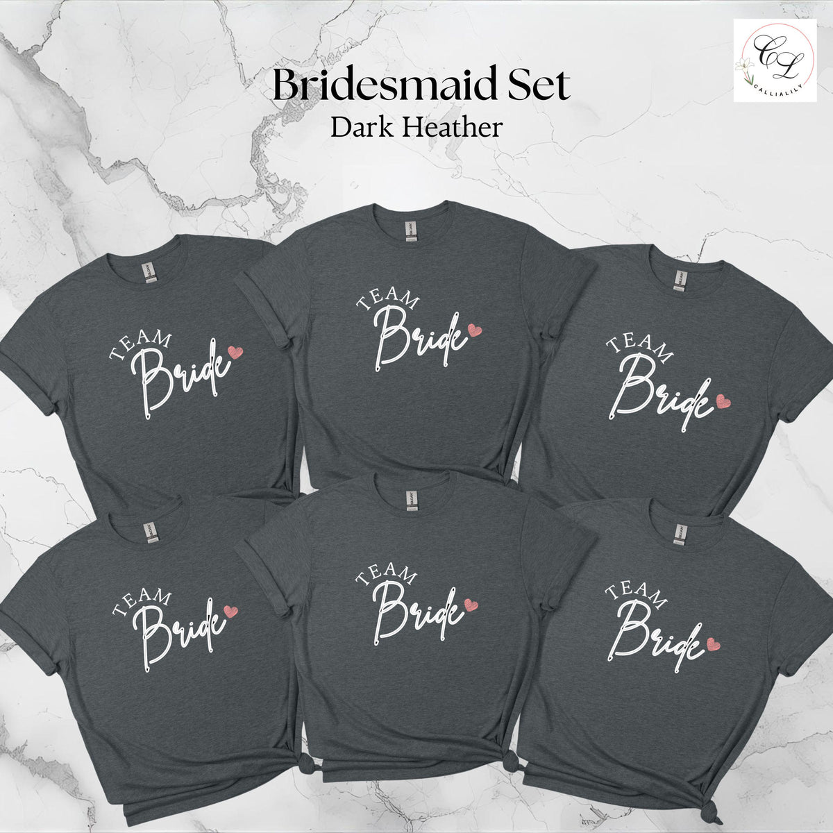 The Bride Script Heart T-Shirt | Bridal Shower Shirt