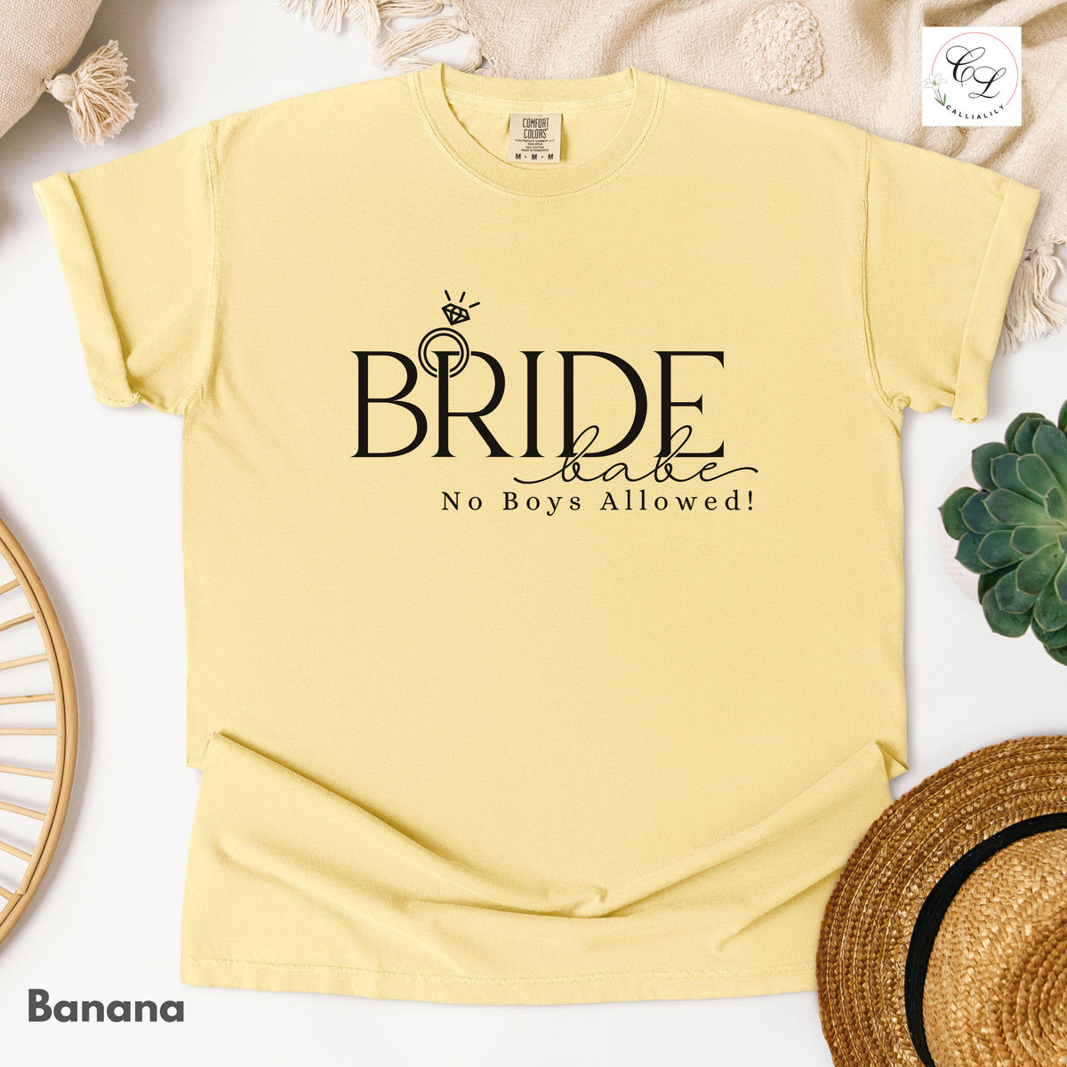 Bride Babe, No Boys Allowed | Bridal Humor Tee