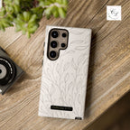 Hand-Drawn Leaf Vine Phone Case | Tough Phone Case