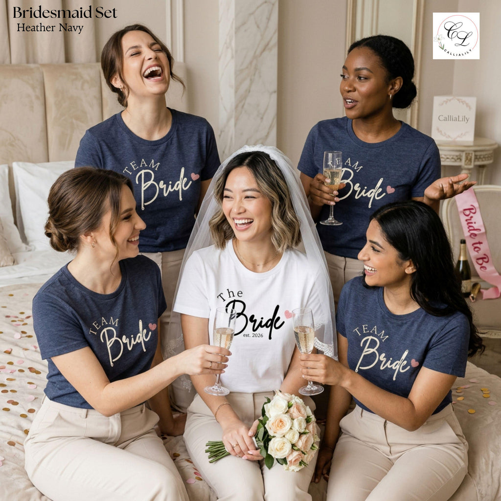 The Bride Script Heart T-Shirt | Bridal Shower Shirt