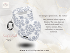 Floral Blue Pattern AirPod Case | Airpods 4 Case |  Airpod Pro Case Pressed Flower Art | Airpod 4 Case Airpods Pro Case Airpod Pro 2 Case Floral Airpods Cases