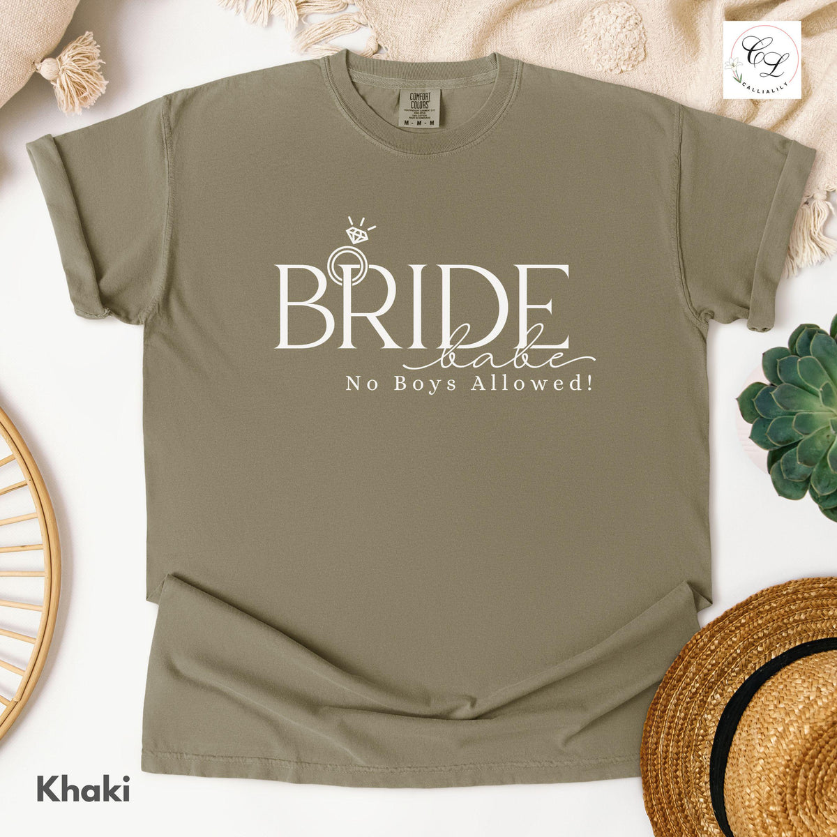 Bride Babe, No Boys Allowed | Bridal Humor Tee