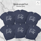 Bridal Party T-Shirts | "I Said Yes" Bride, "We Said Finally" Bridesmaid Tops