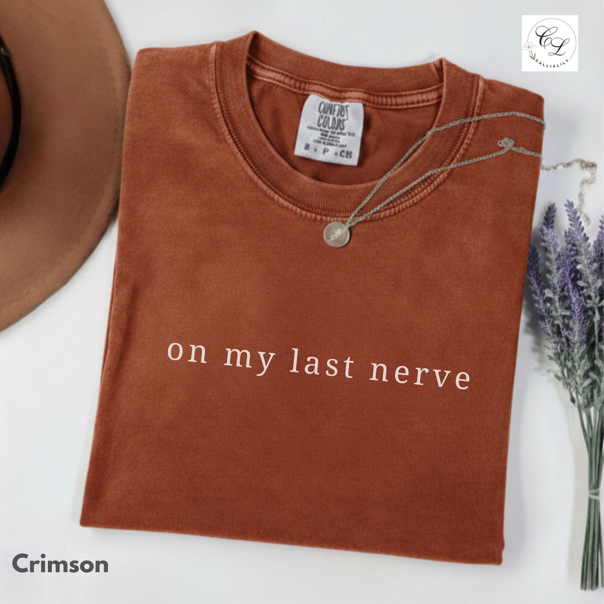 On My Last Nerve T-shirt | Minimalist Text Tee