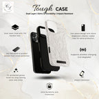 Hand-Drawn Leaf Vine Phone Case | Tough Phone Case