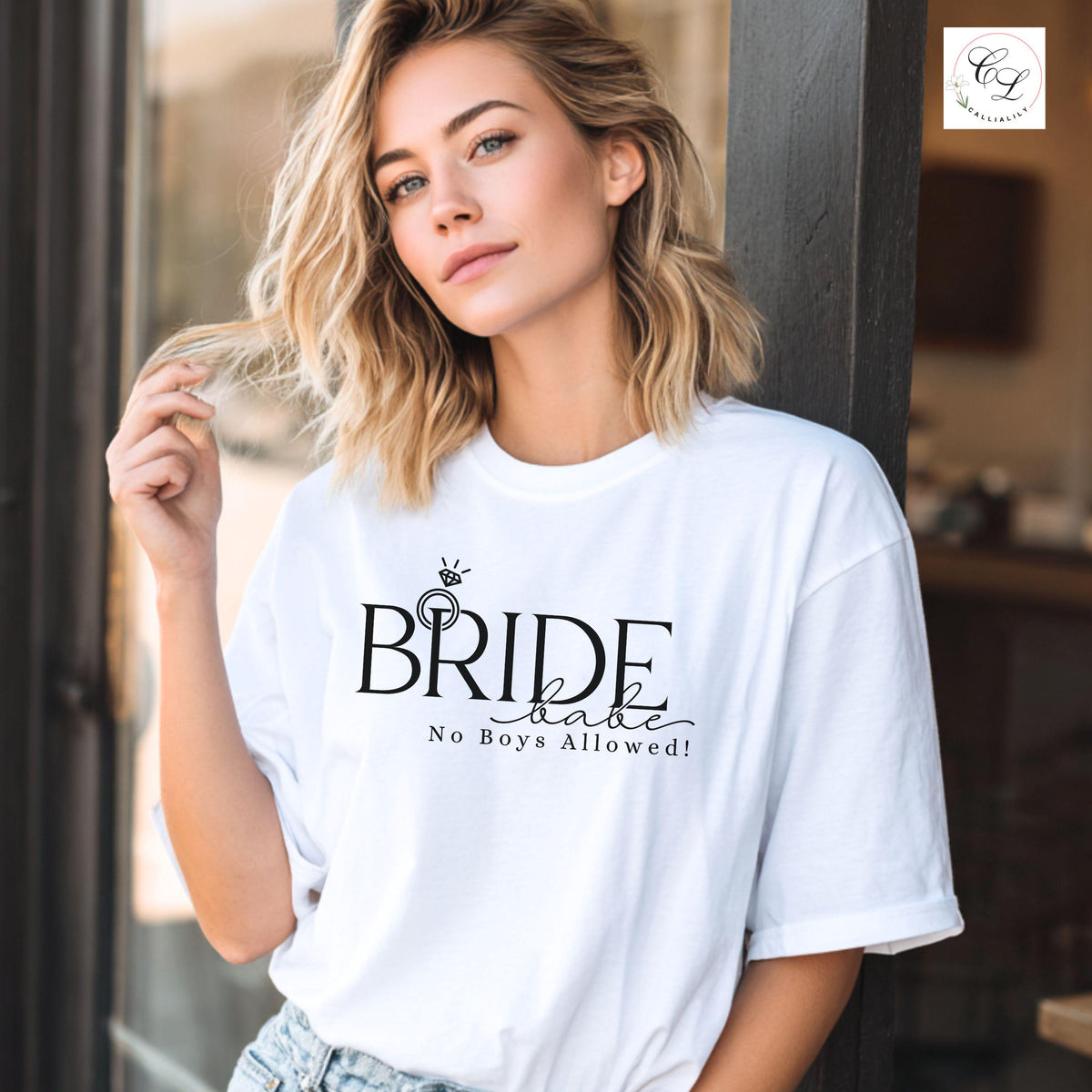 Bride Babe, No Boys Allowed | Bridal Humor Tee