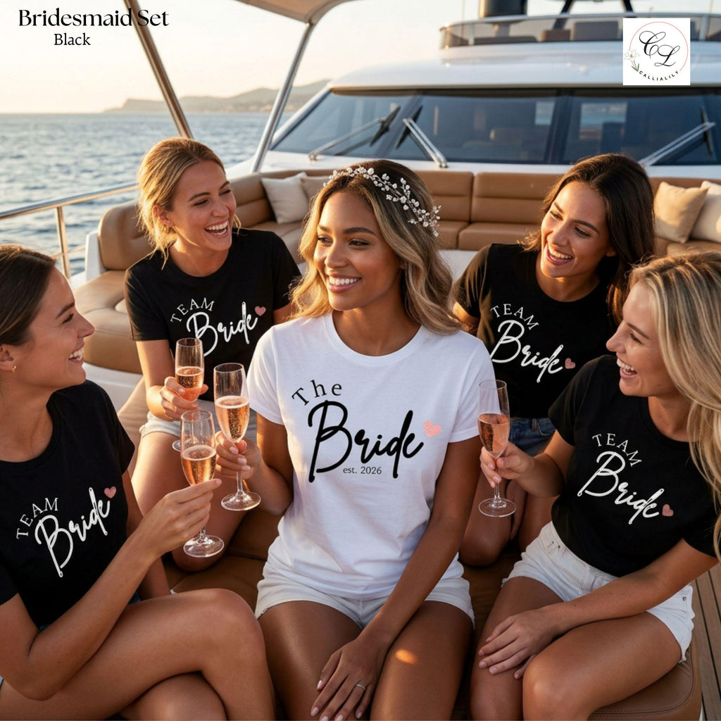 The Bride Script Heart T-Shirt | Bridal Shower Shirt