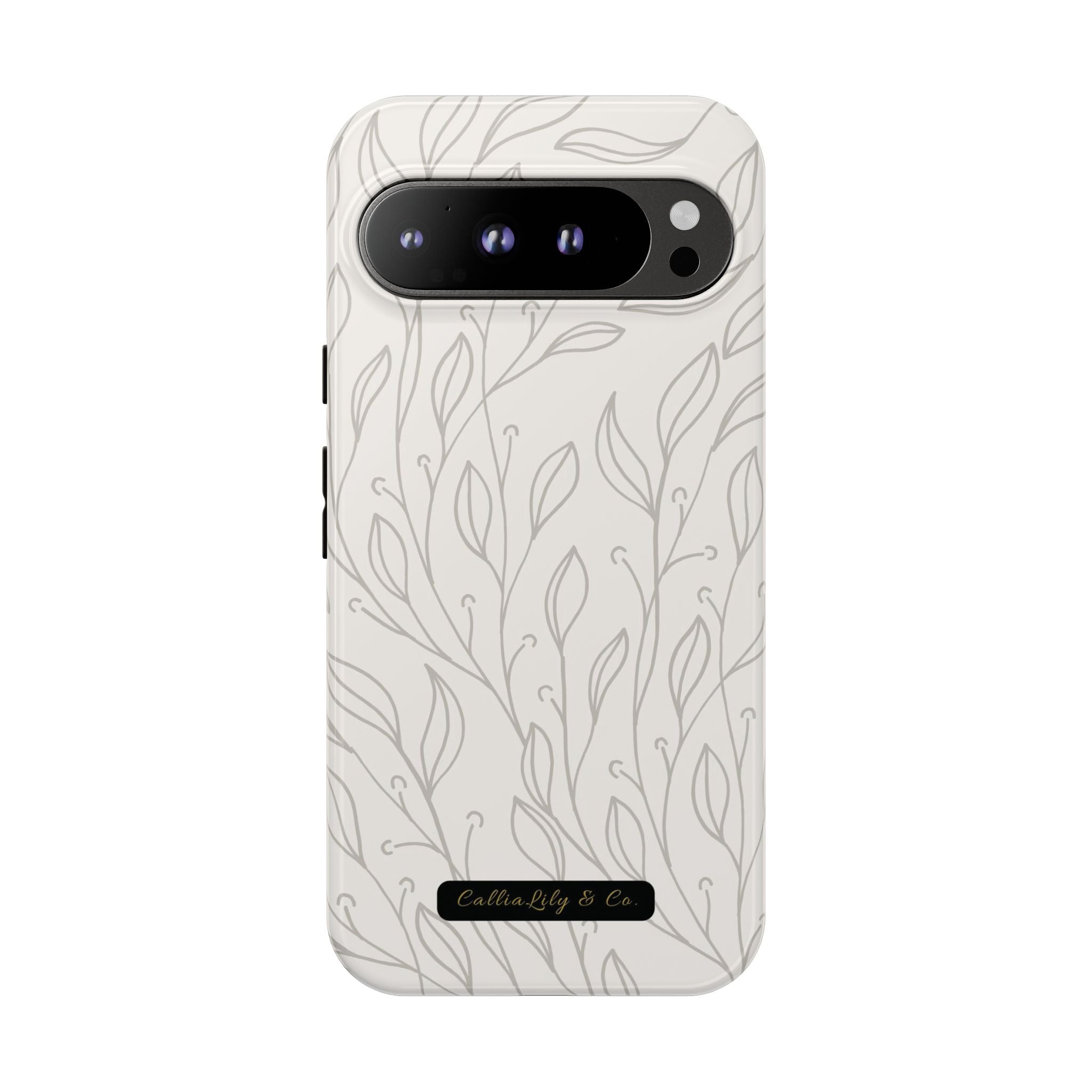 Hand-Drawn Leaf Vine Phone Case | Tough Phone Case