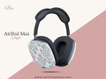 Luxury Blue Floral Pattern | Airpods Max Case, Stylish Protective Hard Cover for Apple Headphones, Airpods Max  Accessories