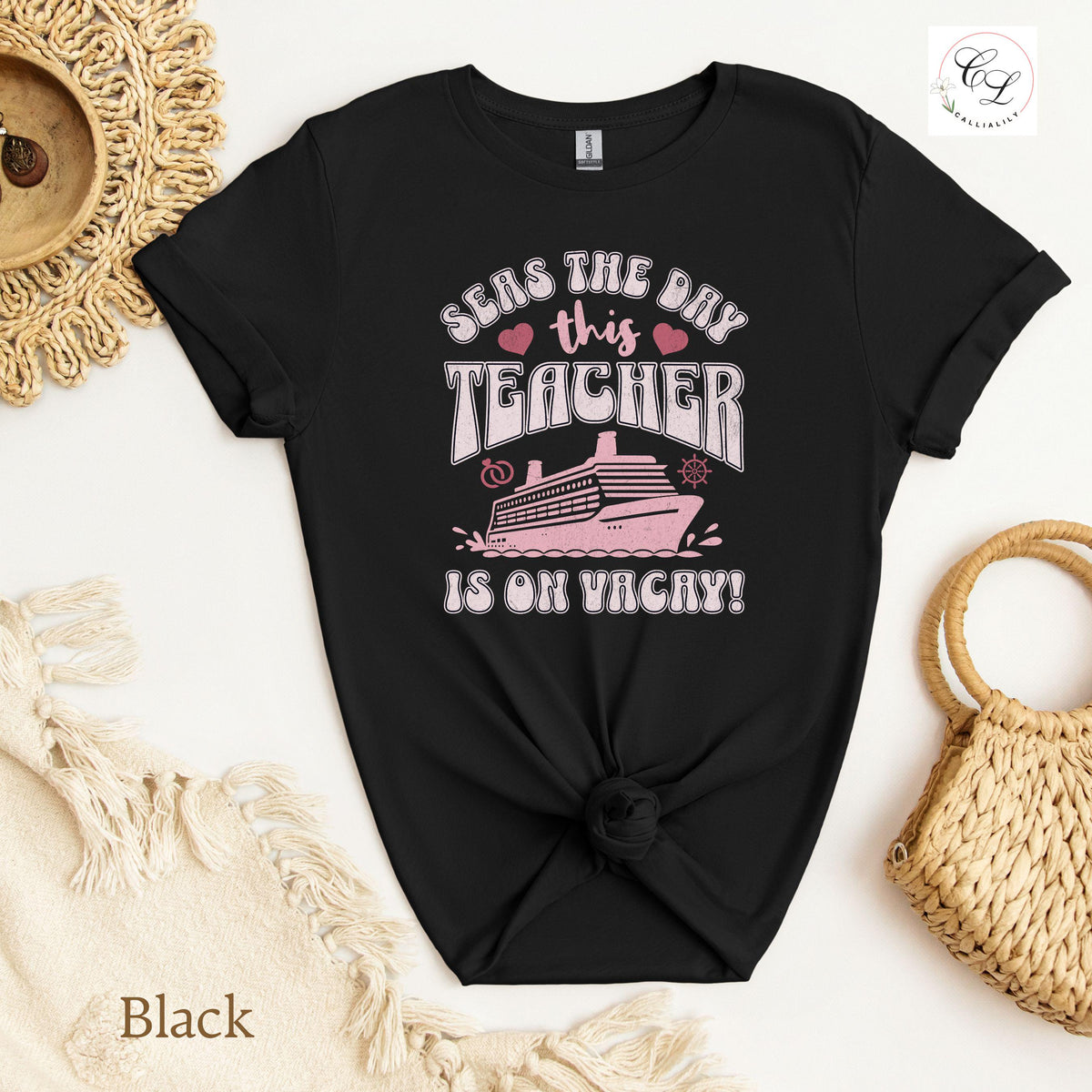Seas The Day This Teacher Is On Vacay | Teacher Shirt