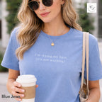 I'm Trying (It's Not Working) Sarcastic Humor Tee – Relaxed Fit Cotton Shirt
