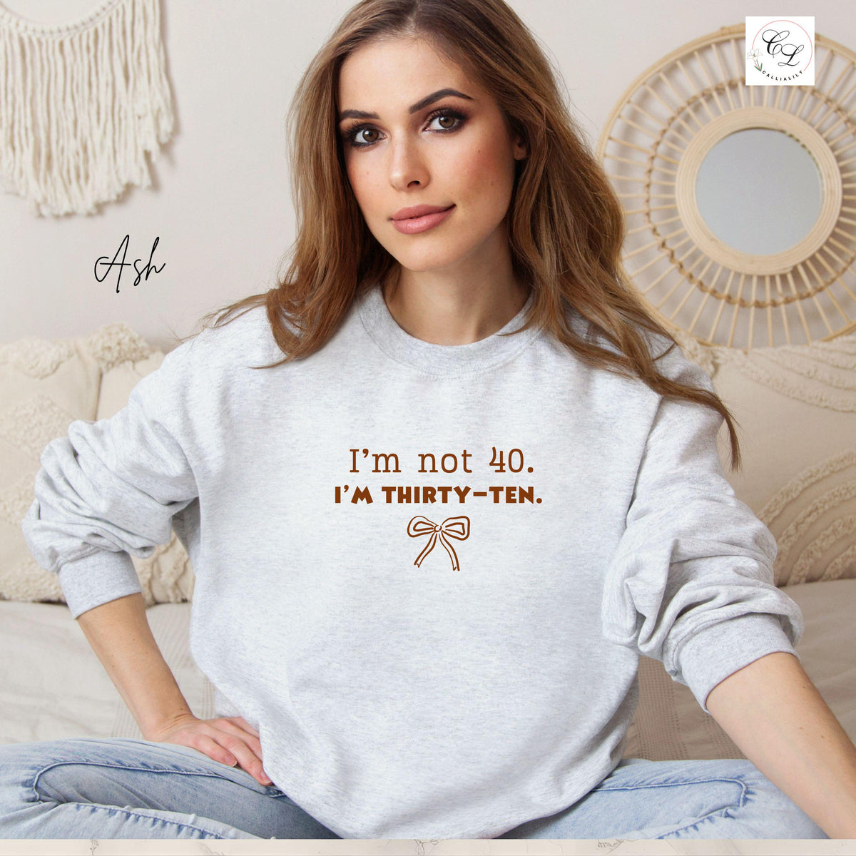 Embroidered Sweatshirt | I'm Not 40, I'm Thirty-Ten | 40th Birthday