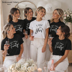 Bridal Party T-Shirts | "I Said Yes" Bride, "We Said Finally" Bridesmaid Tops