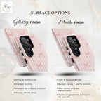 Pink Bow Pattern Phone Case | Coquette Striped Bow | iPhone, Samsung, Google Pixel