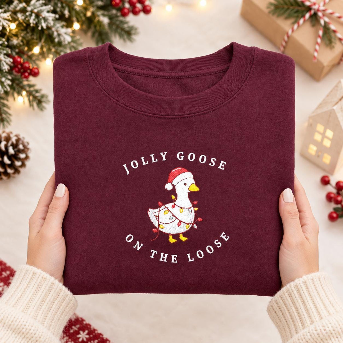 Jolly Goose on the Loose | Unisex Heavy Blend™ Crewneck Sweatshirt