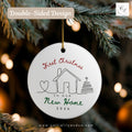First Christmas in New Home Ornament | Double-Sided Ceramic Keepsake (2026)