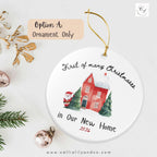 First of Many Christmases in Our New Home | Ceramic Keepsake Gift (Double-Sided)